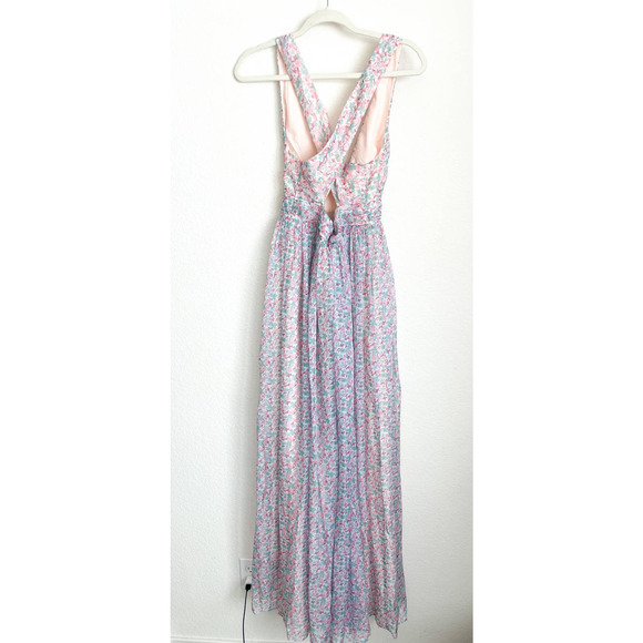 LOVERS + FRIENDS Revolve Pastel Floral Deacon Gown - Picture 4 of 12